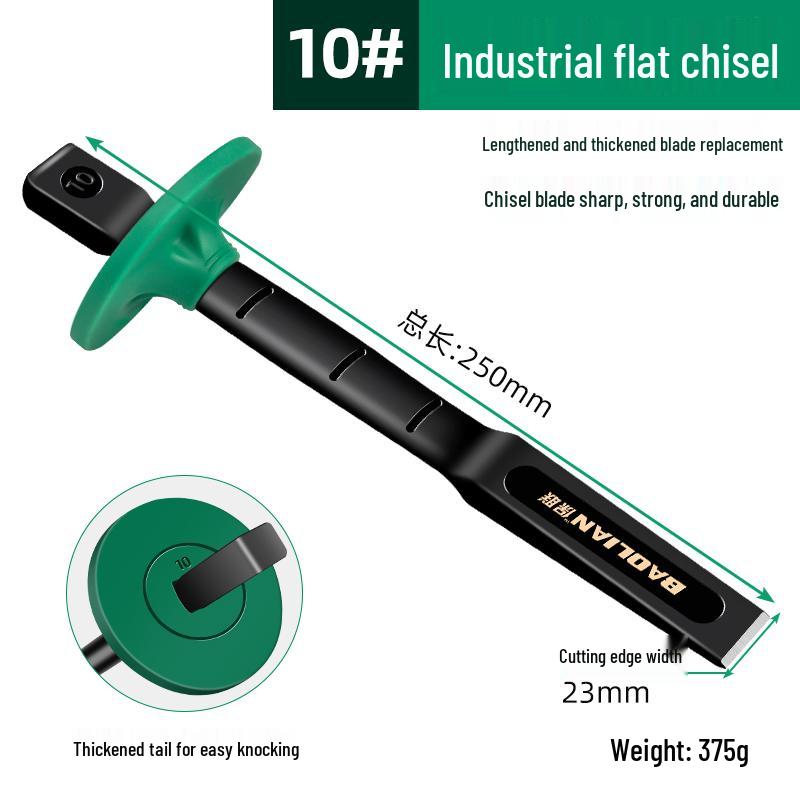 Tungsten Carbide Concrete and Stone Splitter Chisel with Chrome Vanadium Steel Alloy Head