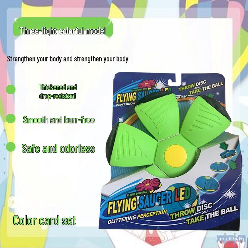 Luminous Elastic Magic Flying Saucer Ball - Children's Outdoor Step-on Toy