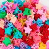 Children Hair Claws Candy Colored Pentagram 50pcs Mixed Colors With Bottles