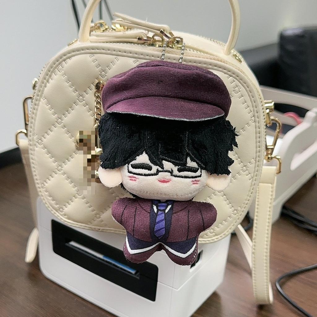 Anime Bungou Stray Dogs Plush Pendant Cosplay 10cm Osamu Dazai Edogawa Rampo Cute Soft Stuffed Doll Keychain Bag Decoration Toy