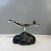 Resin Flying Figure Streamlined Cloud Base Statue Home Decoration for Sales Office
