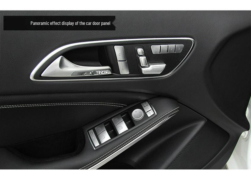 Наклейки на кнопки стеклоподъемника Mercedes для CLA, GLA, GLK, C-Class, E-Class, C200 - Декор интерьера окон
