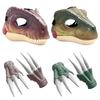Sound Dinosaur Mask Headwear Lifelike Dinosaur Head Face Cover 3D Dinosaur Mask  Kids Children
