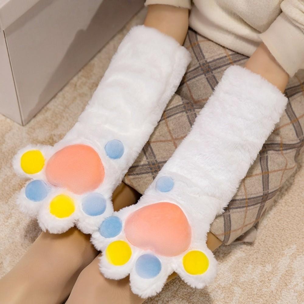 Thicken Plush Cat Paw Gloves Cartoon Cat Claw Mittens Kawaii Cosplay Costume Gloves  Club