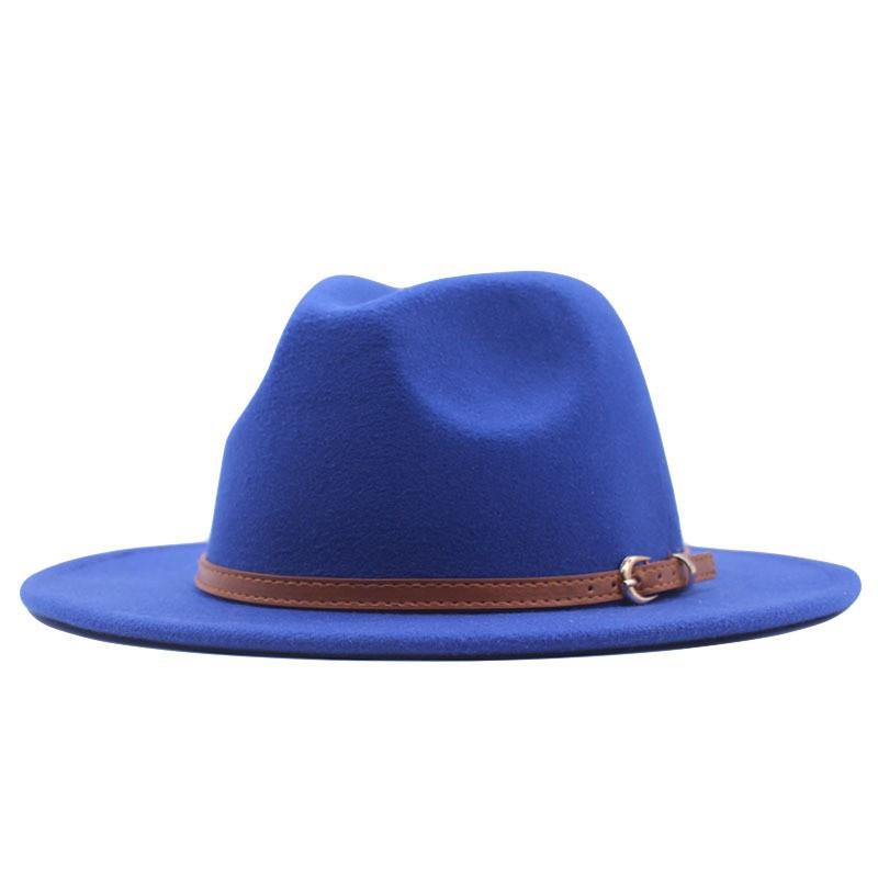eBay jazz hat autumn and winter British retro top hat women's trendy women's woolen western cowboy hat