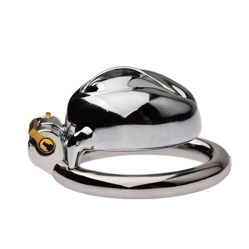 New Chastity Lock Metal Cock Cage Curve Ring Chastiy Belt Men Bondage BDSM Sex Toy Anti Cheat Erotic Urethral Penis Cage