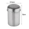 Stainless Steel Chocolate Shaker Flour Powder Icing Sugar Coffee Sifter + Lid