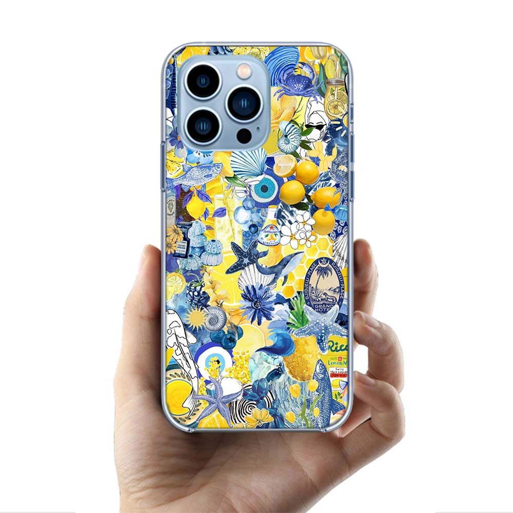 Mediterranean Lemon Cases Phone Case For Iphone 17E 16E 17 Air 16 Pro Max 15 Pro 14 Plus 11 13 12 Mini Cover Cases Compatible wi