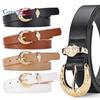 Pin Buckle Belt Ladies Solid Color Dress Jeans Decorative Belt