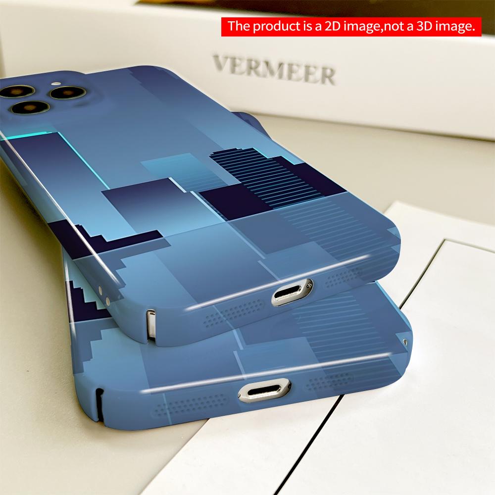 Midnight City Skyline Reflections All inclusive film hard phone case, compatible with iPhone 18 Pro Max 17 16 15 14 13 12 11