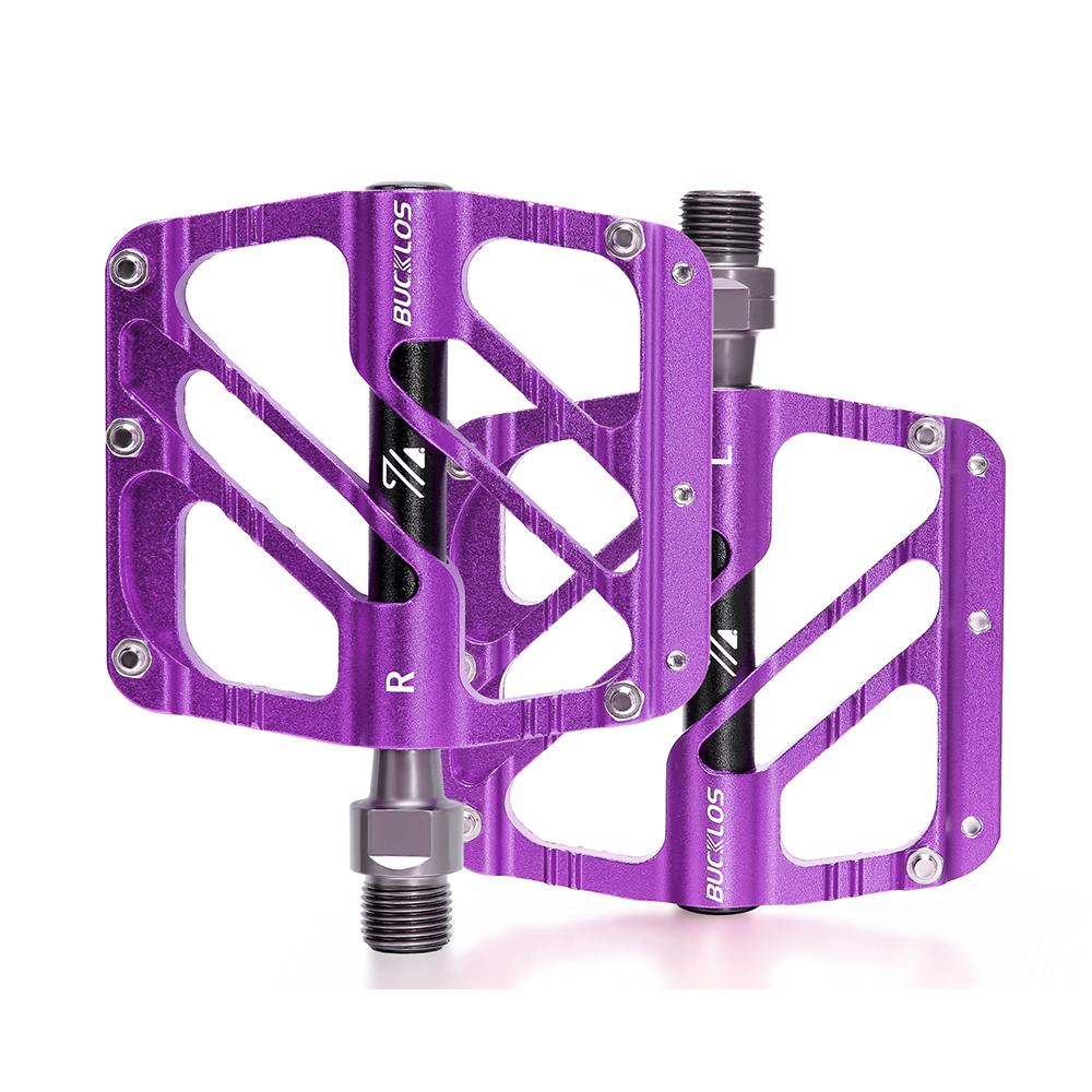 BUCKLOS Педали для MTB Велосипедные Плоские Педали CNC Алюминиевый Сплав 3 Подшипника Дорожный Горный Велосипед Педаль Нескользящие Велосипедные Педали Велосипедная Часть