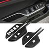 4 Pcs For Honda Civic 2016-2020 Car Window Switch Cover Trim Carbon Fiber Look Stickers Auto Interior Accessories