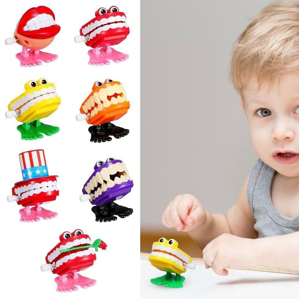 Прыгающие зубы Подарок Новинка Часы Игрушка Веселый Рождество Хэллоуин Детский Приз Часы Игрушка Пластик Прыгающие зубы Стоматологический Подарок