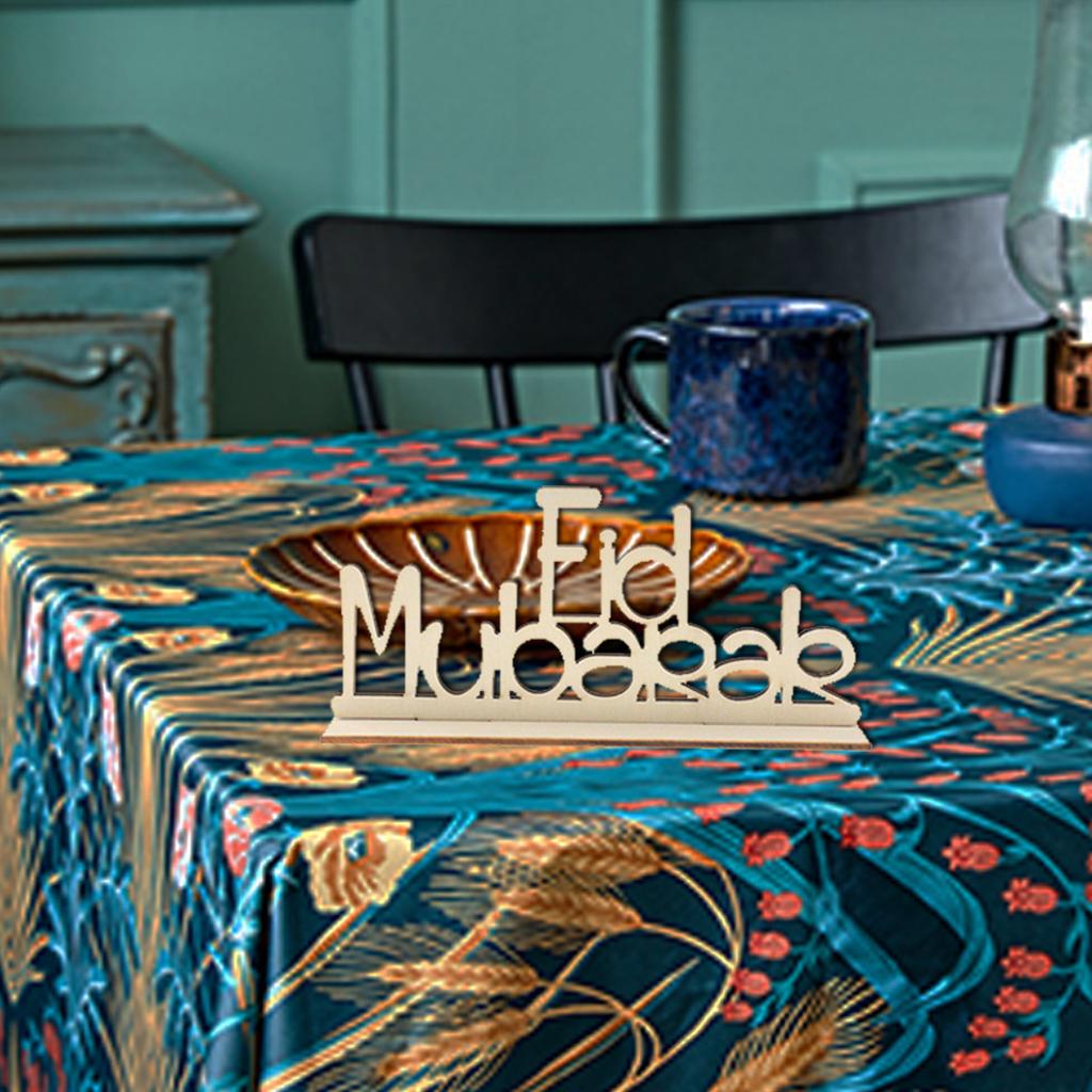 Модные унисекс деревянные креативные буквы декор стола праздничные принадлежности своими руками ИД Мурбарк поделки домашний декор Рамадан Карим