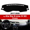 Для Kia Rio X-Line IV KX Cross 2017 2018 2019 2020 Коврик на панель Защита от солнца Анти-УФ Коврики Автоаксессуары Чехол на приборную панель автомобиля