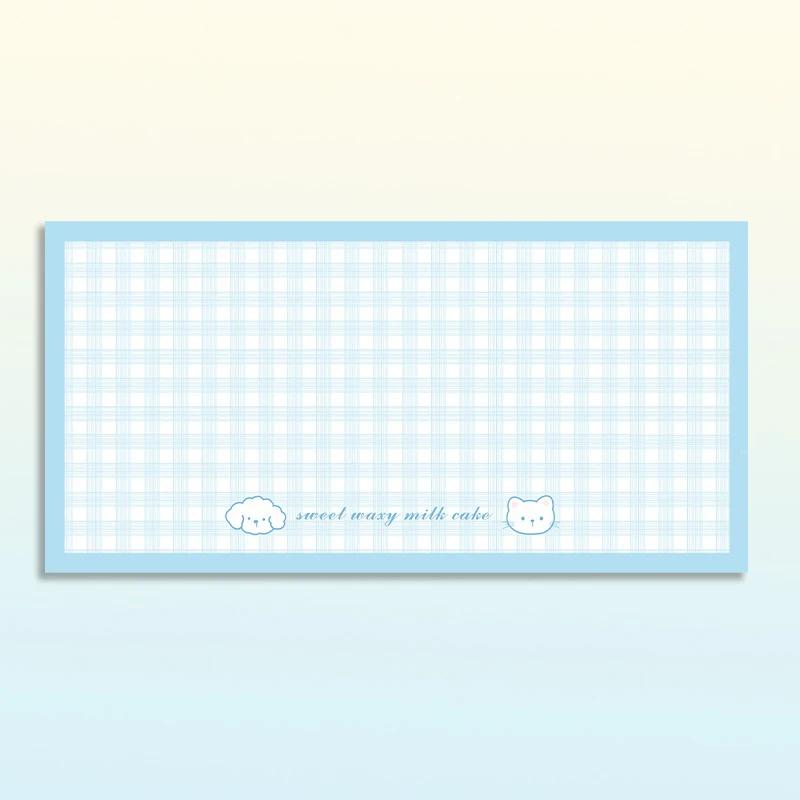 Водонепроницаемый коврик для питомцев, коврик для еды для кошек и собак, синий клетчатый, ПВХ кожа, нескользящие напольные коврики, милый коврик для украшения дома, для кухни