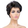 Синтетические короткие волосы для женщин, термостойкие волокна, смешанные, черные, коричневые, повседневные женские парики для вечеринок, натуральные, повседневные парики для косплея