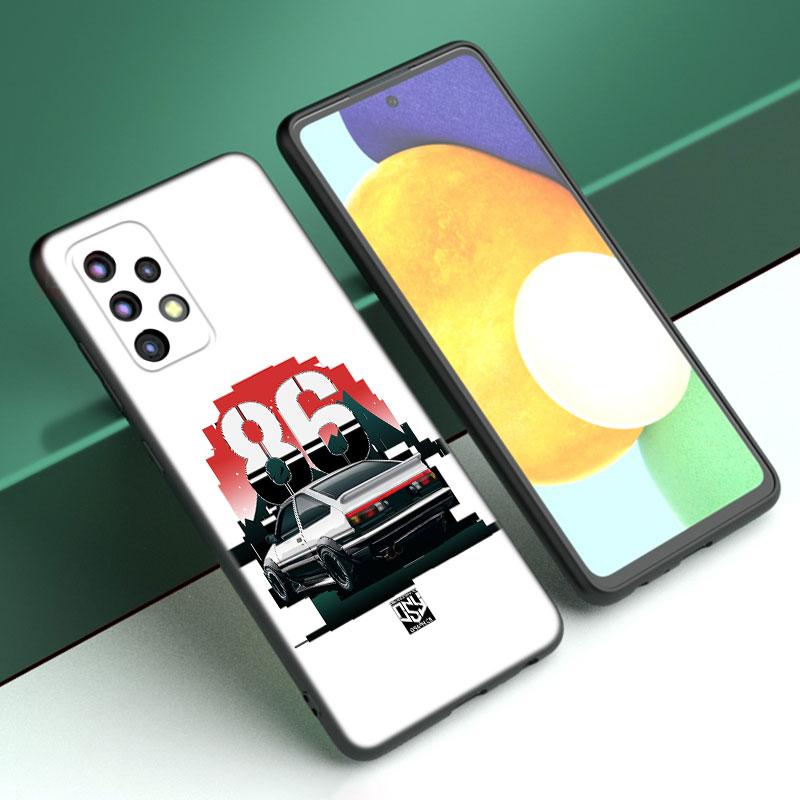 Чехол для телефона Initial D AE86 для Samsung A13 A22 A24 A32 4G A23 A25 A34 A35 A52S A53 A54 A55 A73 5G A12 A14 A15 A31 A33 A50 A51 A72