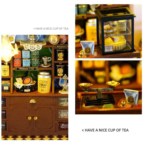 (t-FREAK) Dollhouse DIY Kit Set Miniature ROSE GARDEN TEA HOUSE (A-068)