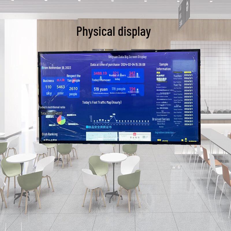 JURDG 15-дюймовый промышленный HD LED монитор, CN вилка (адаптер в комплекте)