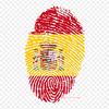 Finger Print Flag Of Spain Fingerprint National Flag F Iron On Heat Transfer Printing Vinyl Patches Sticker for Clothes DIY Appliques Washable Patches