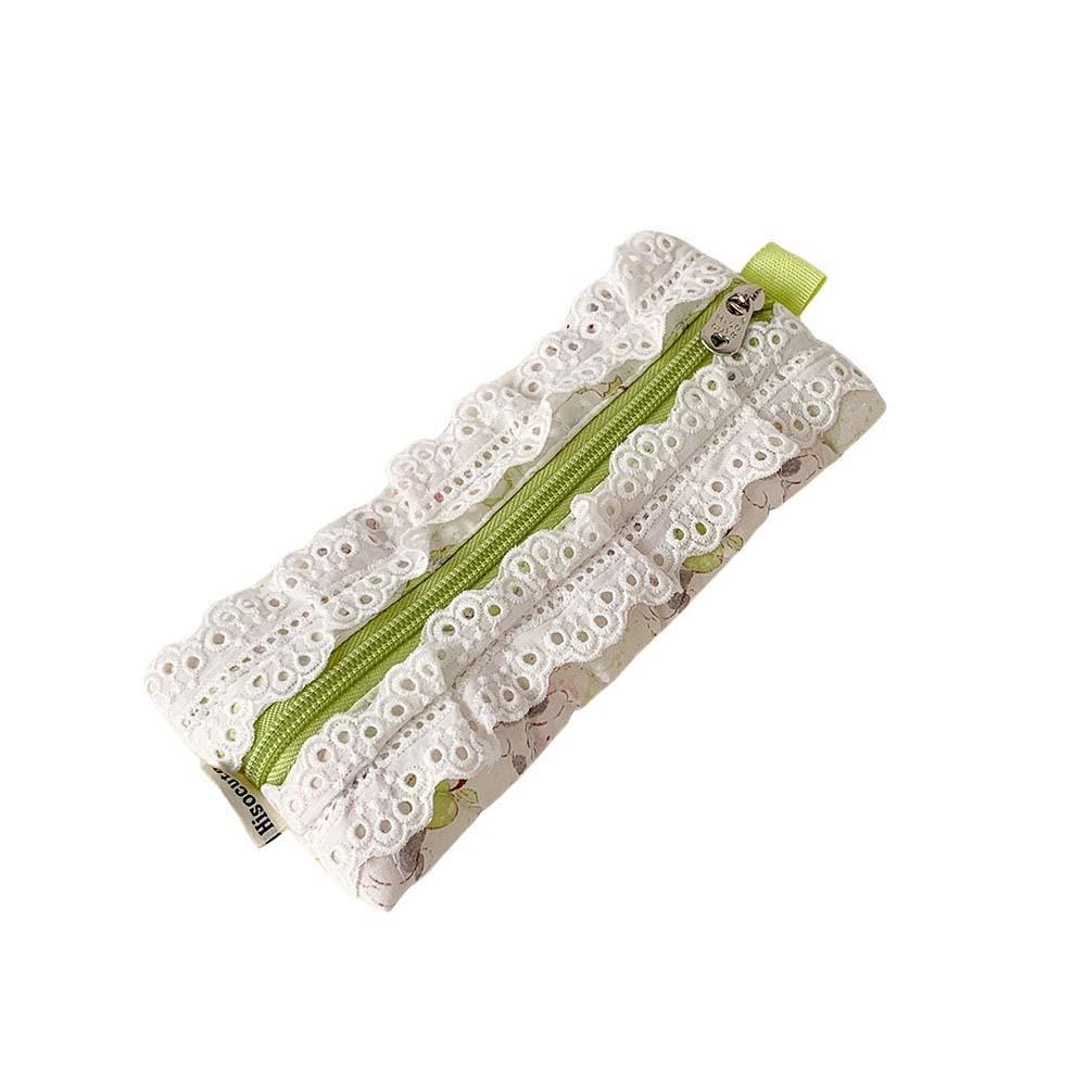 Настольное хранение Корейский стиль Пенал Сладкое кружево Бант Сумочка для карандашей Подставка для канцелярских принадлежностей