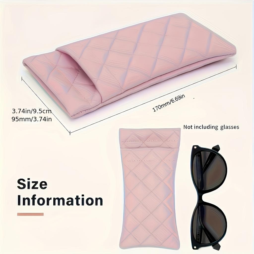 Футляр для очков с автоматической застежкой, с новым двухслойным дизайном из искусственной кожи, подходящий для хранения очков.
