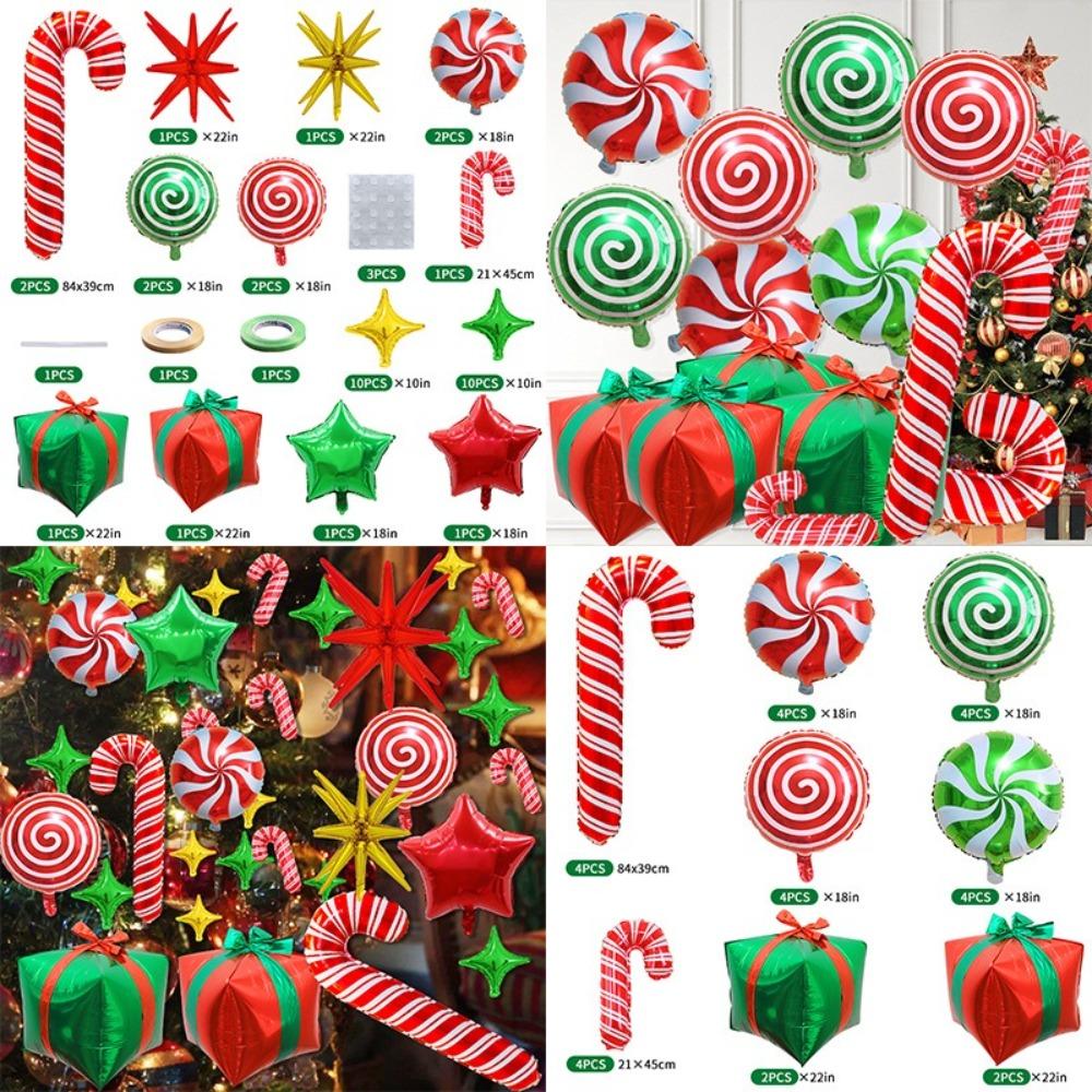 28/40Pcs Christmas Decoration Inflatable Balloons Xmas Party Ornaments Home New Year Party Supply