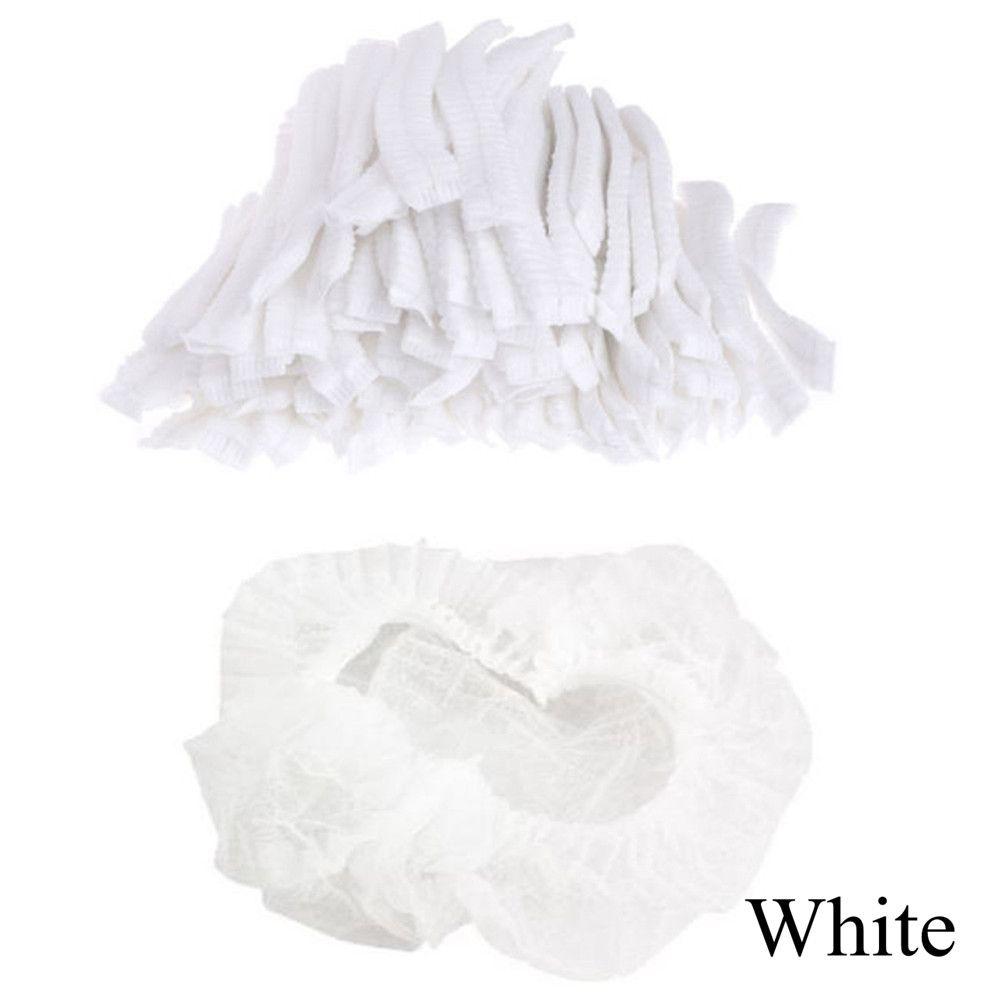100 Pcs Disposable Stretch Non Woven Fabric Catering Hat Eyebrows Tattoo Hair Net Caps Microblading