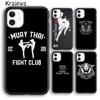 Krajews Чехол для телефона Муай Тай Кикбоксинг Бой Для iPhone 17 Air 16 15 14 plus 11 12 13 pro max coque Оболочка Fundas