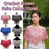 Бохо Шик Ложный Вязаный Крючком Воротник Креативный Накладной Воротник Кружевной Платок Пончо Аксессуары для Одежды