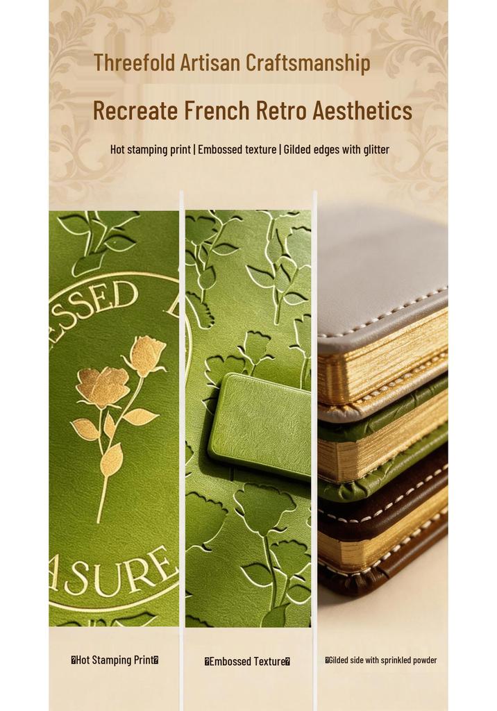 Роскошный деловой блокнот с магнитной застежкой и плотными страницами – Персонализированный офисный дневник в подарок