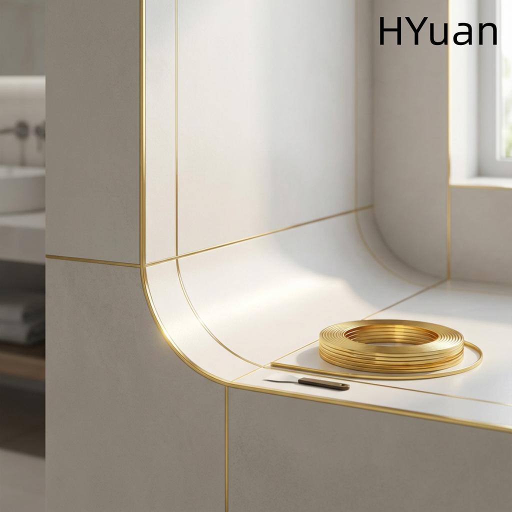 HYuan 1 шт. 3 метра/118,11 дюйма самоклеящаяся однослойная декоративная ПВХ-лента, для потолка, стены, рамы двери, окна, настенная декоративная лента