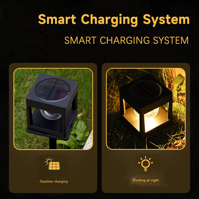 Светодиодный солнечный светильник Capital, водонепроницаемый, солнечный, квадратный, садовый светильник, двор, вилла, сад, интеллектуальное управление освещением, пост, светильники