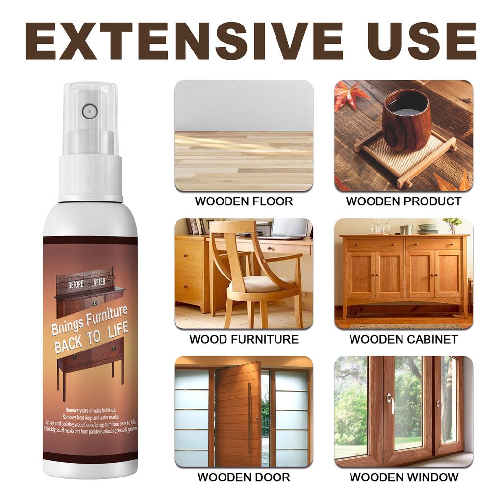 Furniture Scratch Remover Instant Fix Wood Scratch Repair Paint Wooden Table Bed Floor Repair Liquid Spray Easy To Use