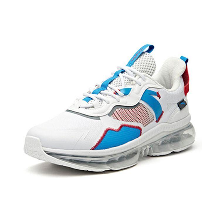 Anta Nasa X Seeed Series Full-Length Air Cushion Low-Top Running Shoes Men Sneakers Blue White 91945513-1