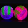 Pet Products Elastic Flash Light Squeaky Spike Ball Pet Dog Cat Molar Plastic Entertained Toy