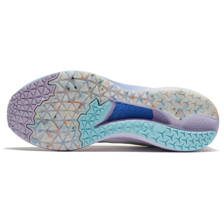 Li Ning Red Hare 5 Сахарная вата Устойчивые к истиранию Дышащие Низкие Беговые кроссовки Женские Туманный белый ARMS010-1