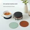 Nordic PU Leather Coaster Set