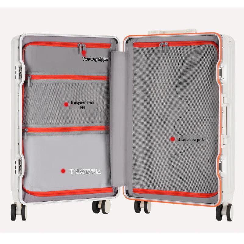 TJ Harren TJ2007 Aluminum Frame Carry-on Spinner Suitcase