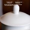 Ceramic Tea Cup with Lid, Pure White, Customizable, for Office Meetings, 360ml, 1 Piece