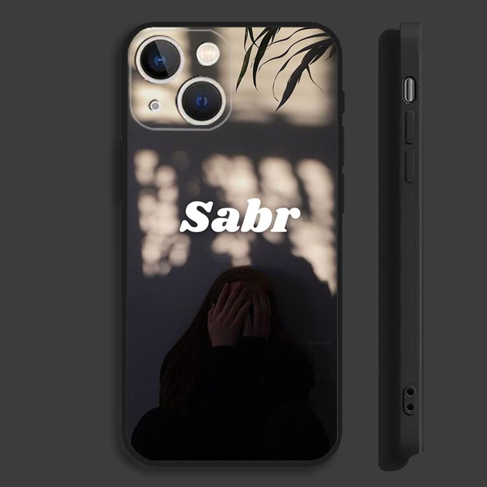 Чехол для телефона Sabr Patience для iPhone 15,14,13,12,11 Plus,Pro,Max,XR,XS,X,7,8 Plus,SE,Mini Силиконовый Мягкий