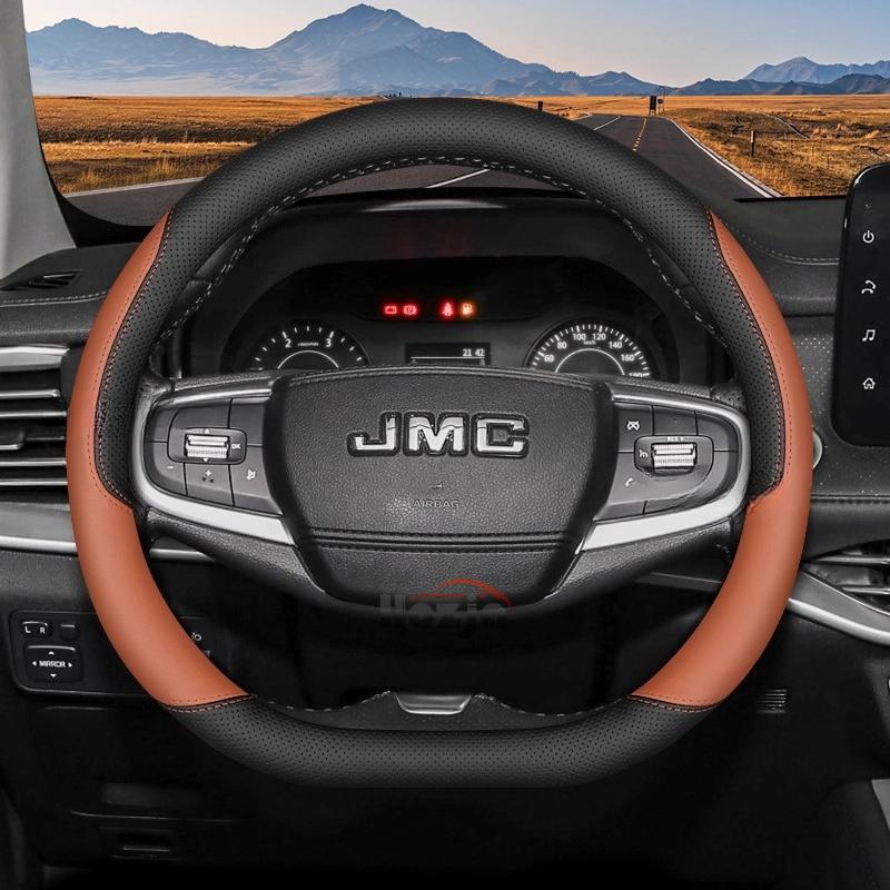 Leather Car Steering Wheel Cover for JMC Grand Avenue Dadao Vigus Plus 2018 2024 2025 2026 Accessories