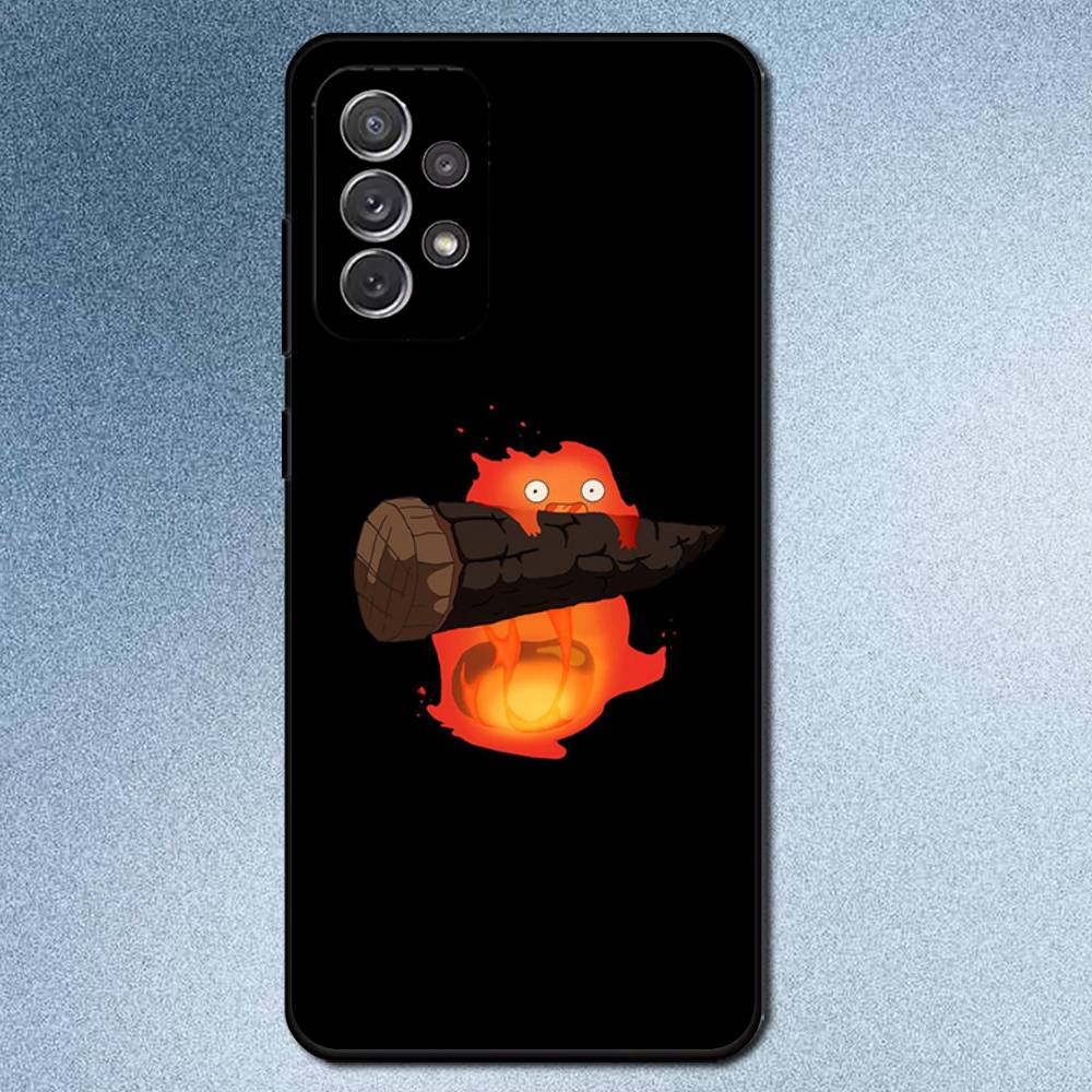 H-Как Гроза M-Ходячий Замок Чехол Для Телефона Для Samsung S25,S24,S21,S22,S23,S30,Ultra,S20,Plus,Fe,Lite,Note,10,9,5G Черный Чехол