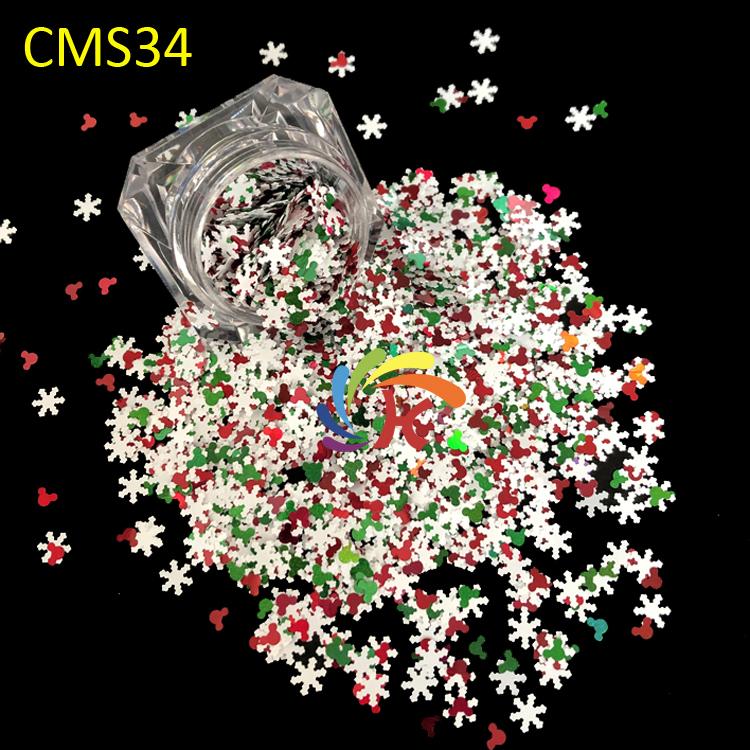Bulk Other Christmas Decorations Chunky Mix Glitter Shapes for Resin Art Glitter