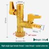 Shieldyun Gas Three-Way Valve with Switch for Natural Gas Meter Pipeline - Ball Valve Connector