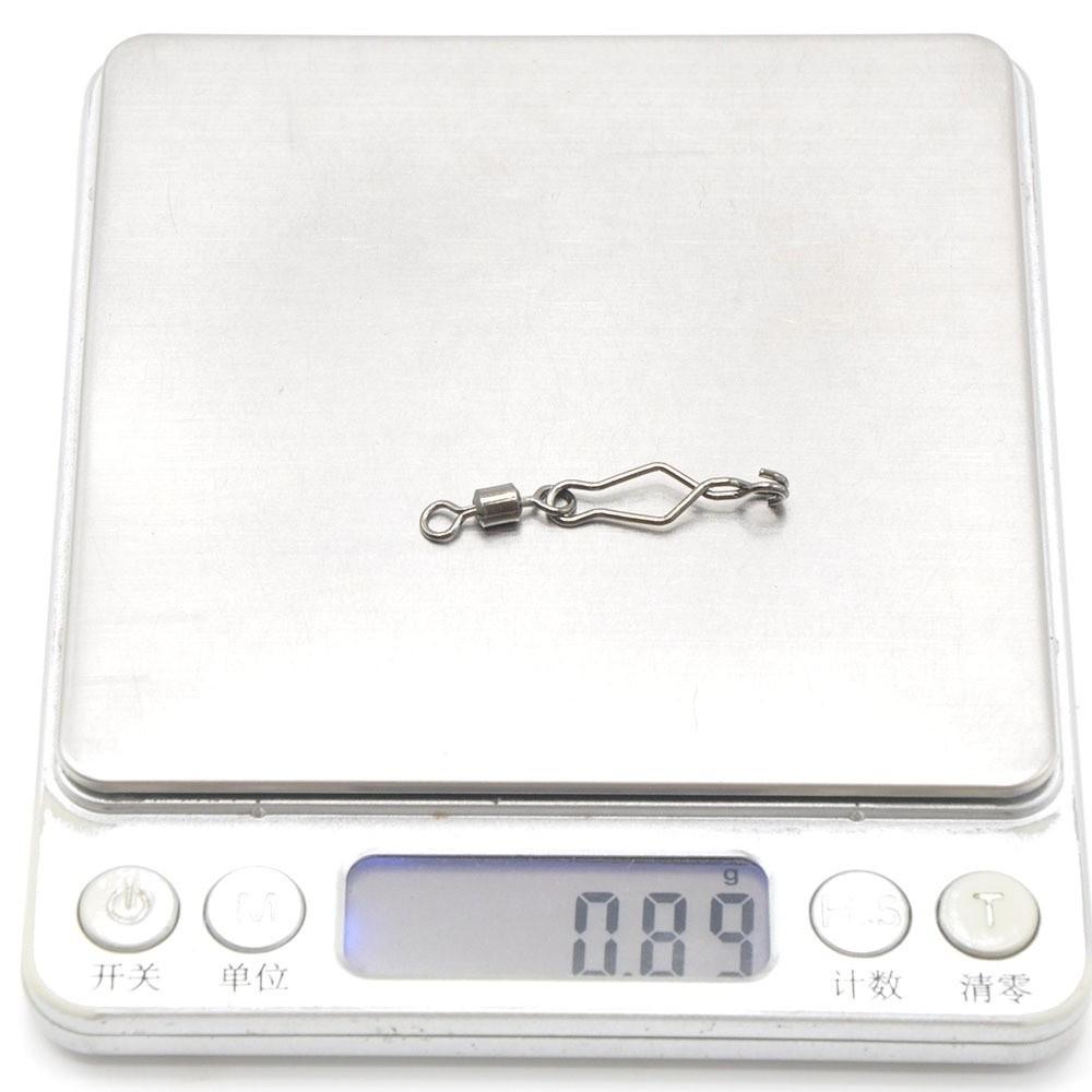 30 шт. Высокопрочные рыболовные застежки-вертлюжки из нержавеющей стали для приманок и крючков