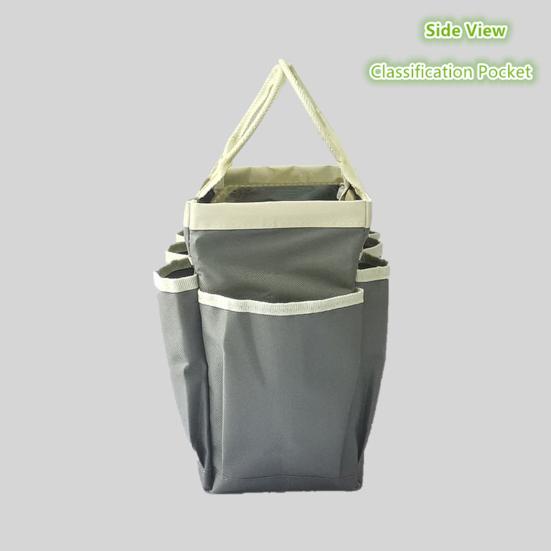 Сумка для хранения садового инвентаря с эргономичной ручкой, большой вместимостью, множеством карманов, водонепроницаемый, универсальный органайзер для хранения