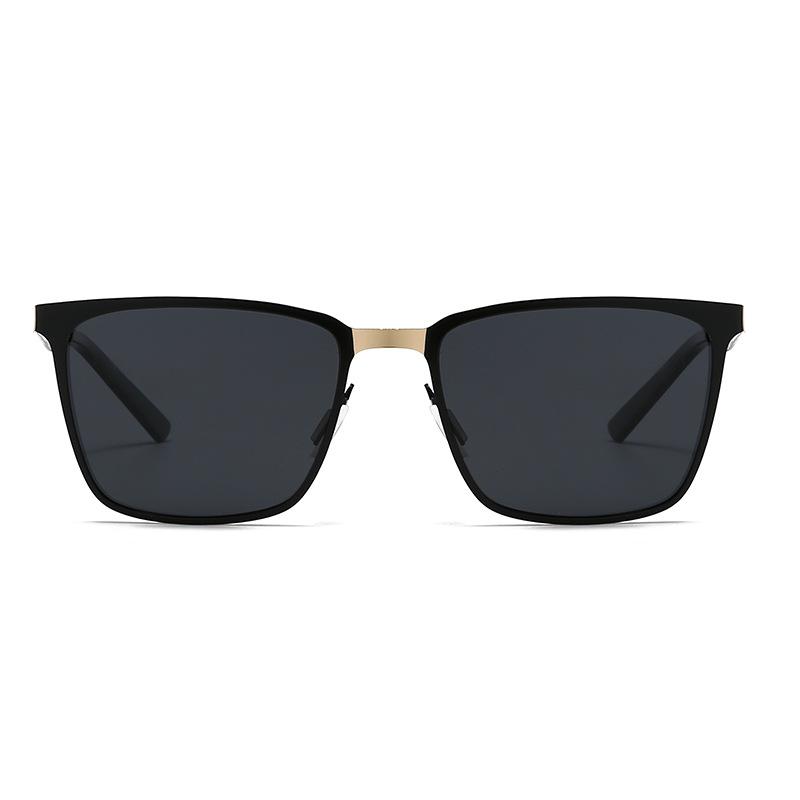 New men's polarized sunglasses, metal frame sunglasses, European and American driving driving sunglasses, men's