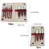 5/10 Piece Stainless Steel Nail Clipper Set, Flat Beveled Nail Clippers Ear Scoop Nail File with Convenient Storage Folding Bag, Manicure Tools